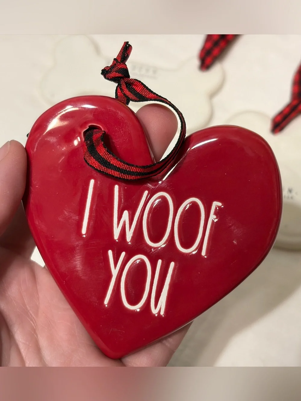 Sof3 RAE DUNN DOG THEMED ORNAMENTS